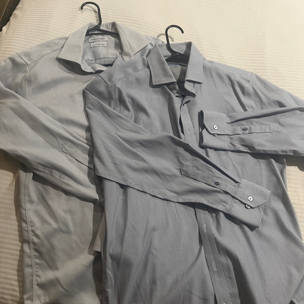 Twillory Men's Blue Dress Shirt